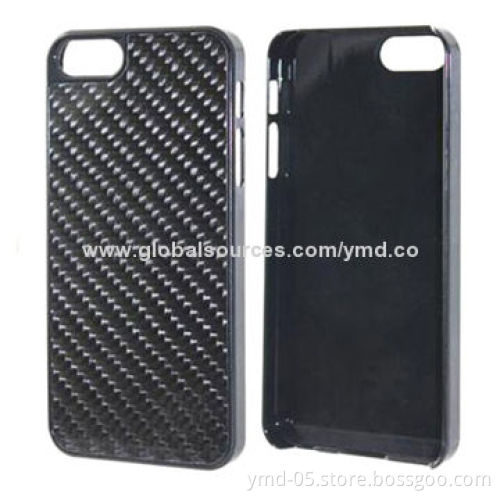 Carbon Fiber Cases for iPhone 5S, with Metallic UV Coating